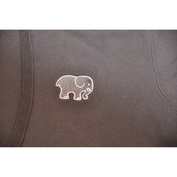Ivory Ella Hoodie Womens Extra Small Gray Elephant Logo Pullover Kangaroo Pocket - Picture 4 of 9